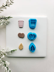 Coffee Run Stud Pack | Fall Clay Cutter